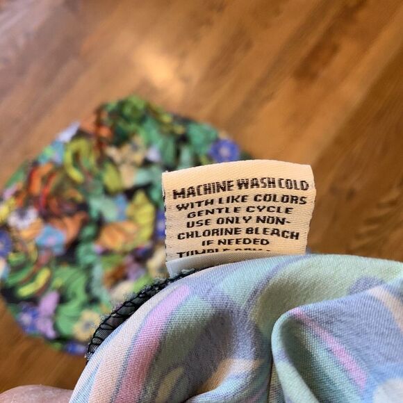 Rachel Zoe Maxi Skirt Women L Multicolor Hawaiian Tropical Vacation Resort Fairy - Picture 8 of 8